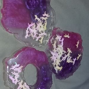 Homemade drink coasters